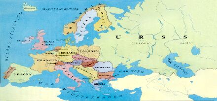 mappa d'Europa quando c'era URSS