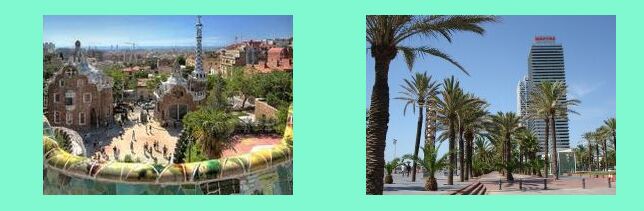 Barcellona: il Parco Guell _ Barcellona: passeggiata lungomare