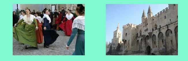 danze in costume a Les Baux _ il Palazzo dei Papi ad Avignone
