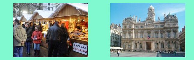 Chambery, mercatino natalizio _ Lione: Hotel de Ville