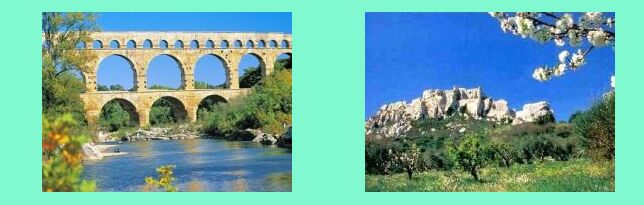 il Pont-du-Gard _ in cima alla roccia: Les Baux de Provence