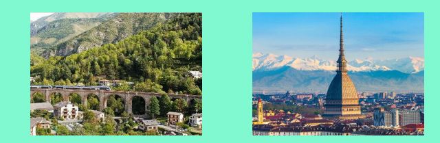 ferrovia delle meraviglie _ la Mole Antonelliana e le Alpi