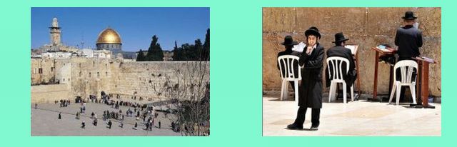 il Muro del Pianto _ ebrei ortodossi al Muro del Pianto