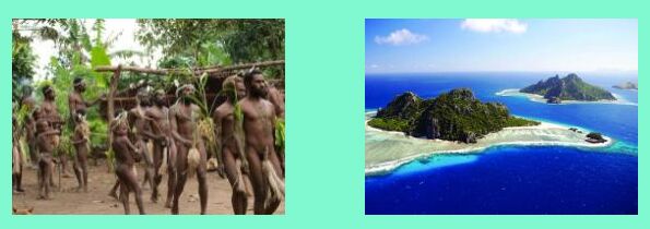 selvaggi in tribu' di Tanna _ isole Figi
