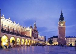 Cracovia, la piazza del Sukiennice