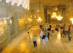 Wieliczka: salone scavato nel sale