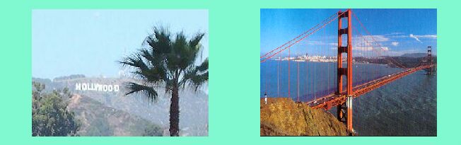 la collina di Hollywood _ il Golden Gate a San Francisco