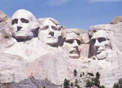 il Mount Rushmore con i 4 Presidenti