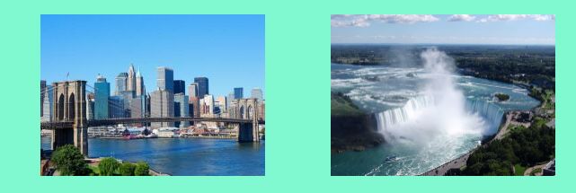 New York: grattacieli _ le Cascate del Niagara